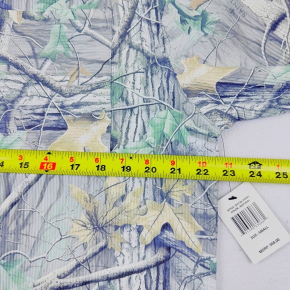 SAINTS STUDIO Men Textured Natural Lightweight Shacket Small Snap Button NWT - Picture 9 of 11